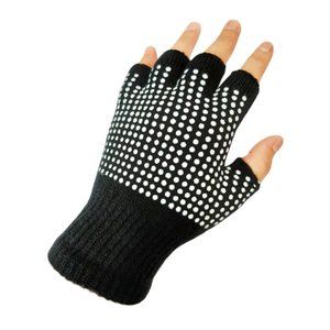 Fashion Gloves Embroidered Soft Knit Hand Warm Fingerless